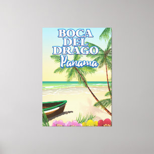 Toile Affiche de voyage de la plage de Boca del Drago Pa