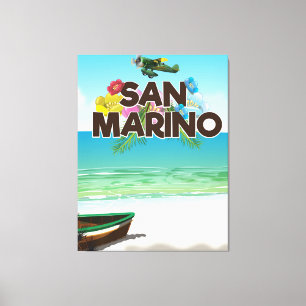 Toile affiche de voyage de la plage de Saint-Marin