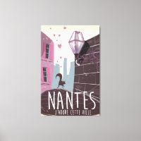 Affiche de voyage de Nantes France