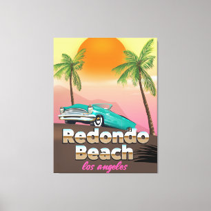 Toile Affiche de voyage de Redondo Beach LA