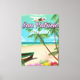 Toile Affiche de voyage de San Patricio Mexique
