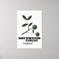 Affiche de voyage de Sherwood Forest Angleterre
