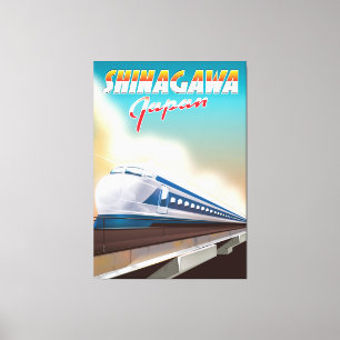 Toile Affiche de voyage de Shinagawa Japon.