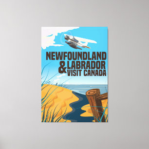 Toile Affiche de voyage de Terre-Neuve-et-Labrador