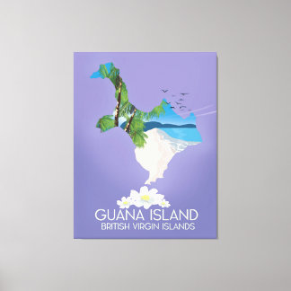 Toile Affiche de voyage des îles Vierges britanniques de