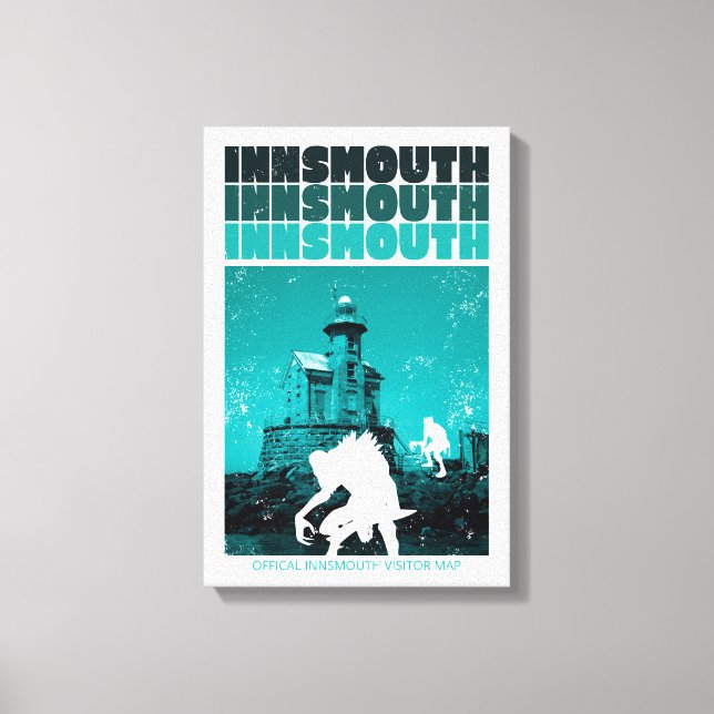 Toile Affiche de voyage d'Innsmouth (Recto)