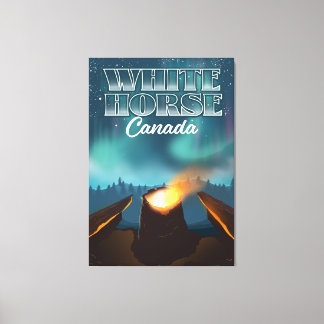 Toile Affiche de voyage du Canada du Cheval blanc