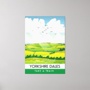 Toile Affiche de voyage du Yorkshire Dales.