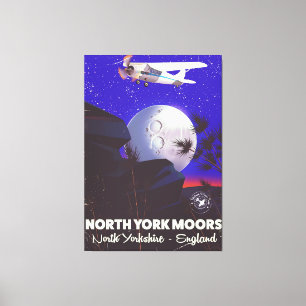 Toile Affiche de voyage en Angleterre dans les North Yor