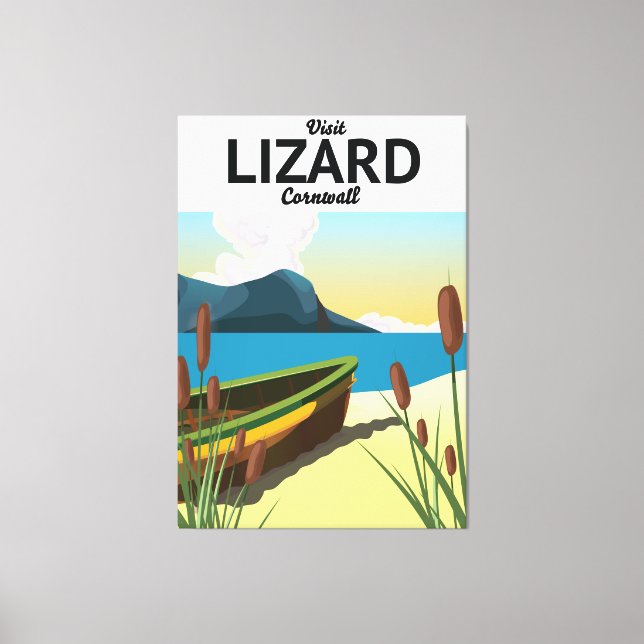 Toile Affiche de voyage en bord de mer de Lizard (Recto)