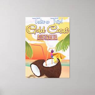Toile Affiche de voyage Gold Coast, Australie