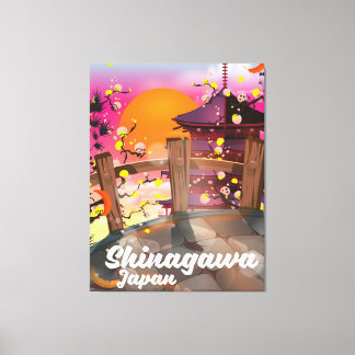 Toile Affiche de voyage japonaise Shinagawa