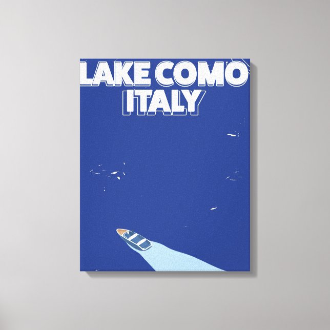 Toile affiche de voyage lac de come italie (Recto)
