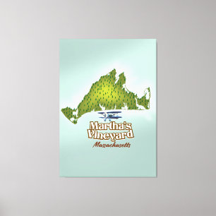 Toile Affiche de voyage Martha's vineyard Massachusetts