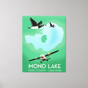 Toile Affiche de voyage Mono Lake, comté de Mono, Califo