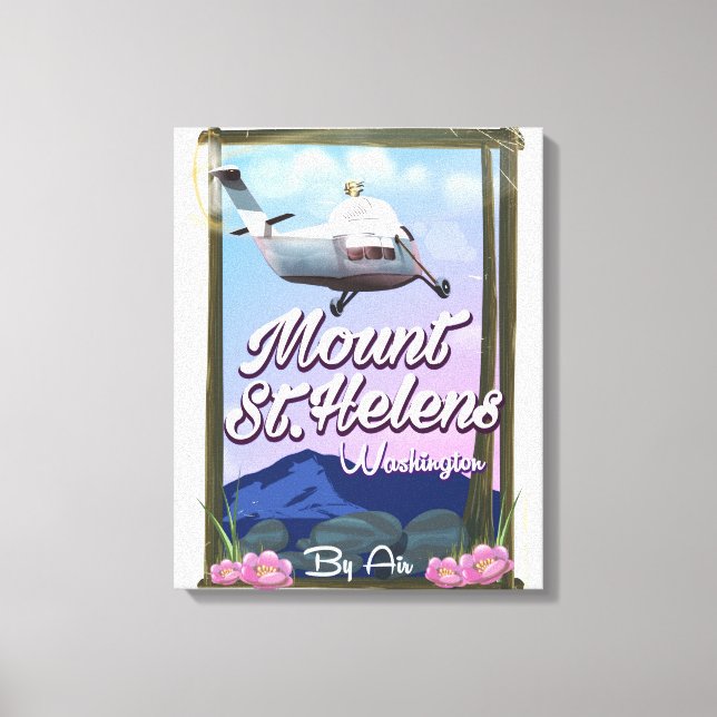 Toile Affiche de voyage Mont St. Helens Washington (Recto)