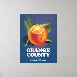 Toile Affiche de voyage Orange County California.
