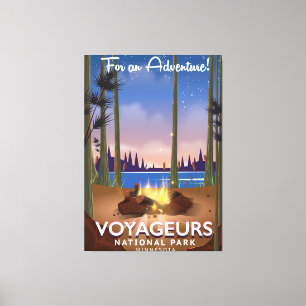 Toile Affiche de voyage Parc national de Voyageurs Minne
