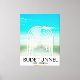 Toile Affiche de voyage parodique Tunnel de Bude, Cornou