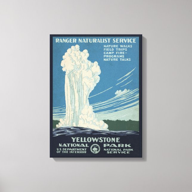 Toile Affiche De Voyage Pour Le Parc National De Yellows (Recto)