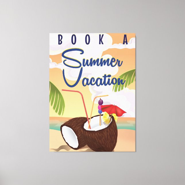 Toile Affiche de voyage pour vacances d'été (Recto)