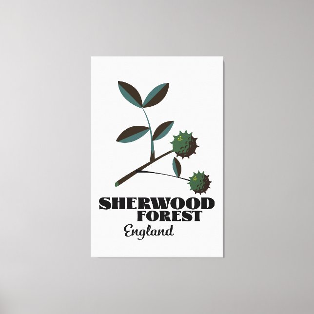 Toile Affiche de voyage Sherwood Forest Angleterre (Recto)