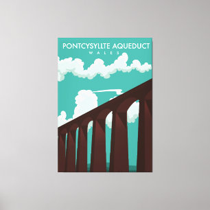 Toile Affiche de voyage Viaduc de Leaderfoot Écosse Toil