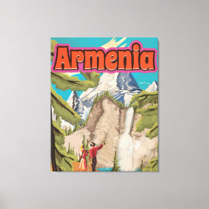 Toile Affiche de voyage vintage Arménie