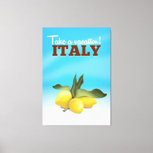 Toile Affiche de voyage vintage Italie