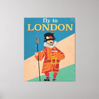 Toile Affiche de voyage vintage Londres, Angleterre