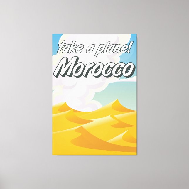 Toile Affiche de voyage vintage Maroc (Recto)