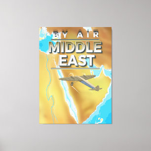 Toile Affiche de voyage vintage Moyen-Orient