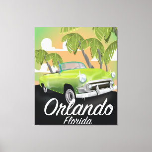 Toile Affiche de voyage vintage Orlando Floride