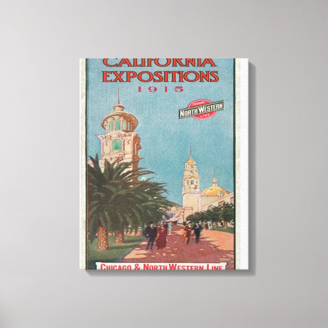 Toile Affiche des expositions en Californie #1 (Recto)