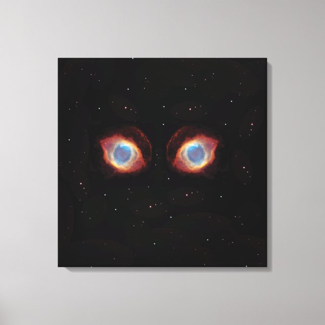 Toile Affiche des yeux de nébuleuse galactique (Recto)