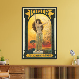 Toile Affiche Magique Vintage, Ionia L'Enchanteresse