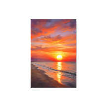 Affiche Moderne Nature Coucher de Soleil Impressio