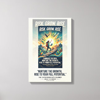 Toile Affiche motivationnelle Imagine Construire Réussir