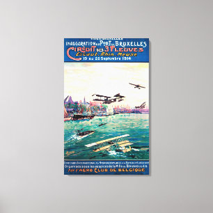 Toile Affiche promotionnelle décommandée d'avion de