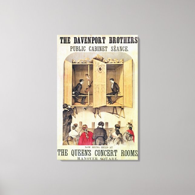 Toile Affiche publicitaire d'une performance psychique (Recto)