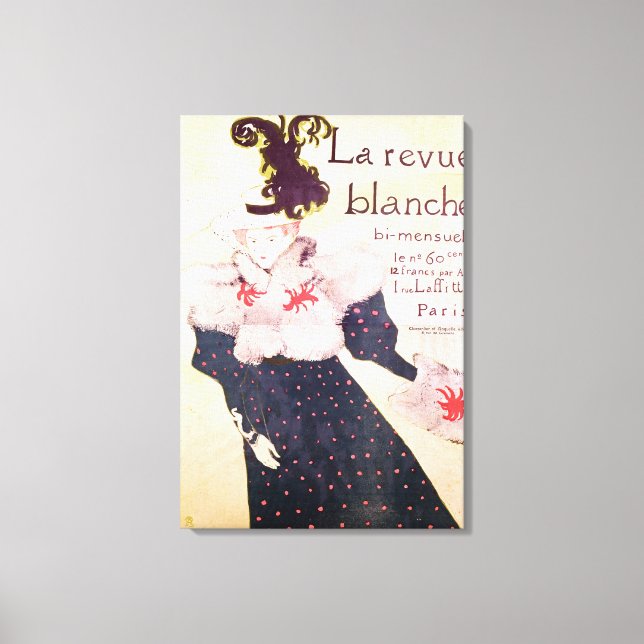Toile Affiche publicitaire 'La Revue Blanche', 1895 (Recto)