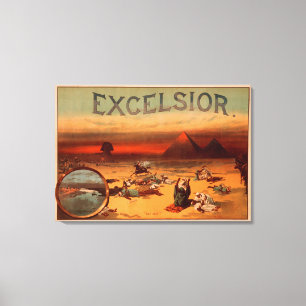 Toile Affiche théâtrale #2 de jeu de laine de bois