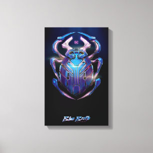 Toile Affiche théâtrale Blue Beetle Scarab