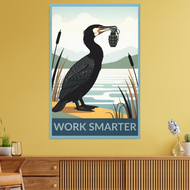 Toile Affiche Travaillez plus intelligemment (Insitu(Salon))