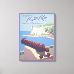Toile Affiche Vintage voyage pour la promotion de Porto