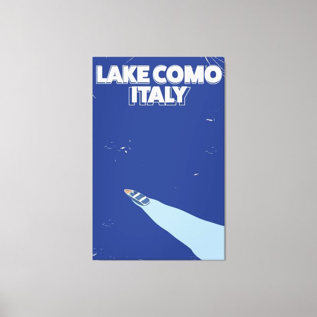 Toile affiche voyage du lac de como itlay (Recto)
