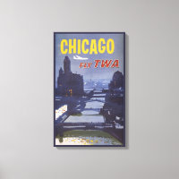 Affiche Voyage Pour Les Vols Trans World Airlines