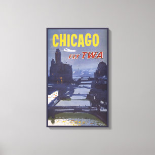 Toile Affiche Voyage Pour Les Vols Trans World Airlines