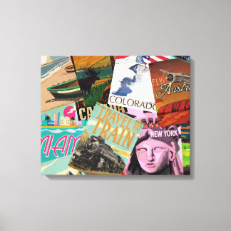 Toile Affiches Vintage voyage