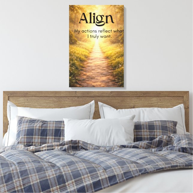 Toile Affirmation de mentalité pour un espace de bien-êt (Insitu(Chambre))